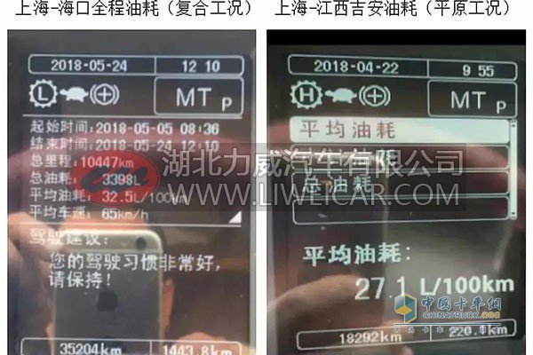 毛师傅发的东风康明斯发动机的油耗表现