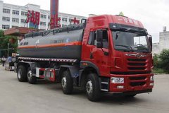 HLW5314GFW5CA腐蚀性物品罐式运输车第311批公告整车